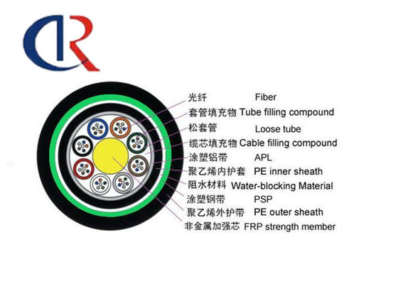 Chống ăn mòn FRP Sức mạnh thành viên Sợi quang Trong nhà Cáp ngoài trời Hỗ trợ