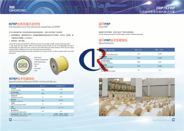 Độ bền cáp Thành viên FRP Core Glass Fiberglass Agents Chất liệu phẳng 5.0mm